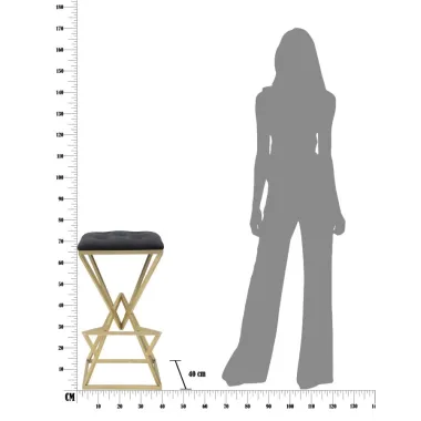 Stołek Barowy PIRAMID 40 40 75 cm